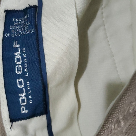 Polo Golf Ralph Lauren shorts men's size 38 tan pleated 8" inseam - Picture 5 of 11